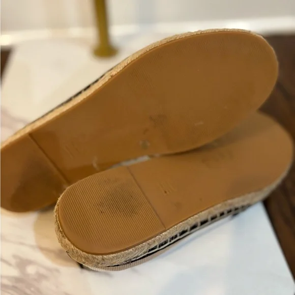 INC International Concepts Black and Cream Espadrilles size medium 8.5 - Picture 5 of 5